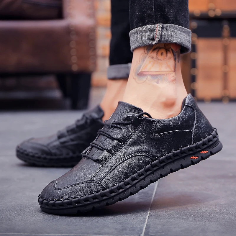 BOUSSAC фирменный дизайн мужские лоферы мягкие мокасины Высококачественная Мужская