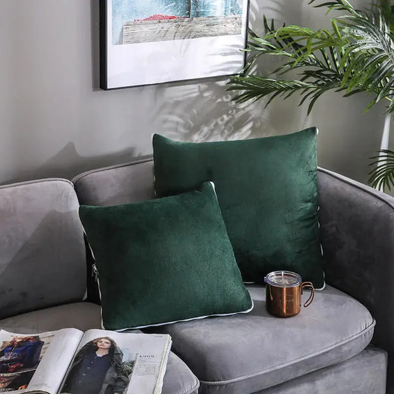 10 цветов s кристальная Бархатная подушка одеяло сплошной цвет портативные