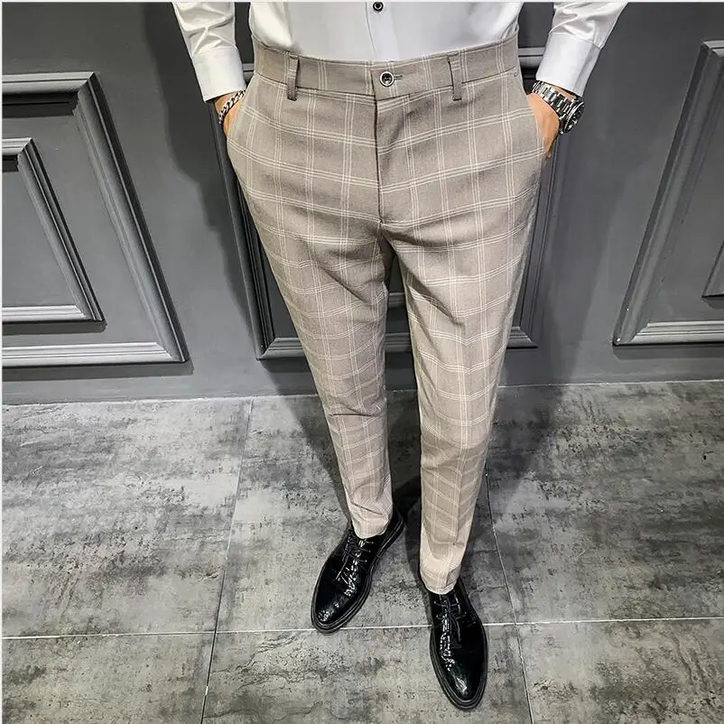 Серый костюм жилет мужской деловой Повседневный мужские Модные приталенные