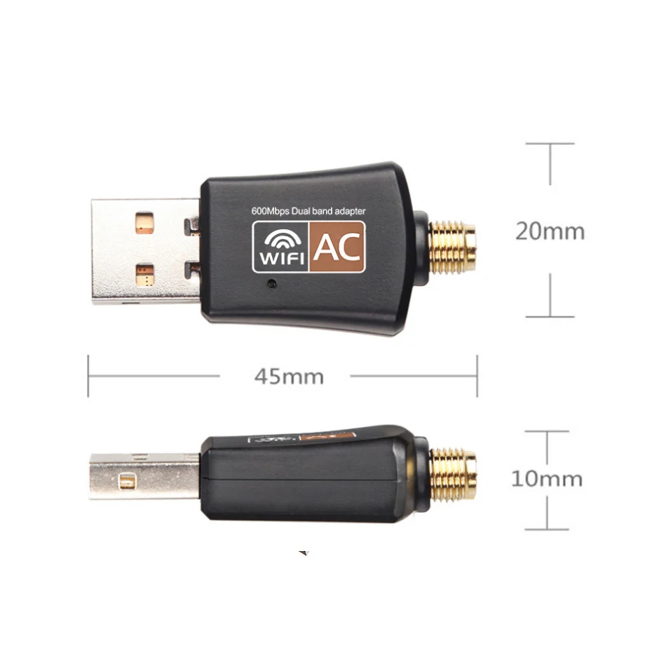 Двухдиапазонный USB Wi-Fi адаптер Creacube 600 Мбит/с 5 8 ГГц 802.11AC | Компьютеры и офис