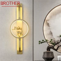 brother brass wall%c2%a0light%c2%a0indoor%c2%a0contemporary luxury design sconce lamp for home living room corridor
