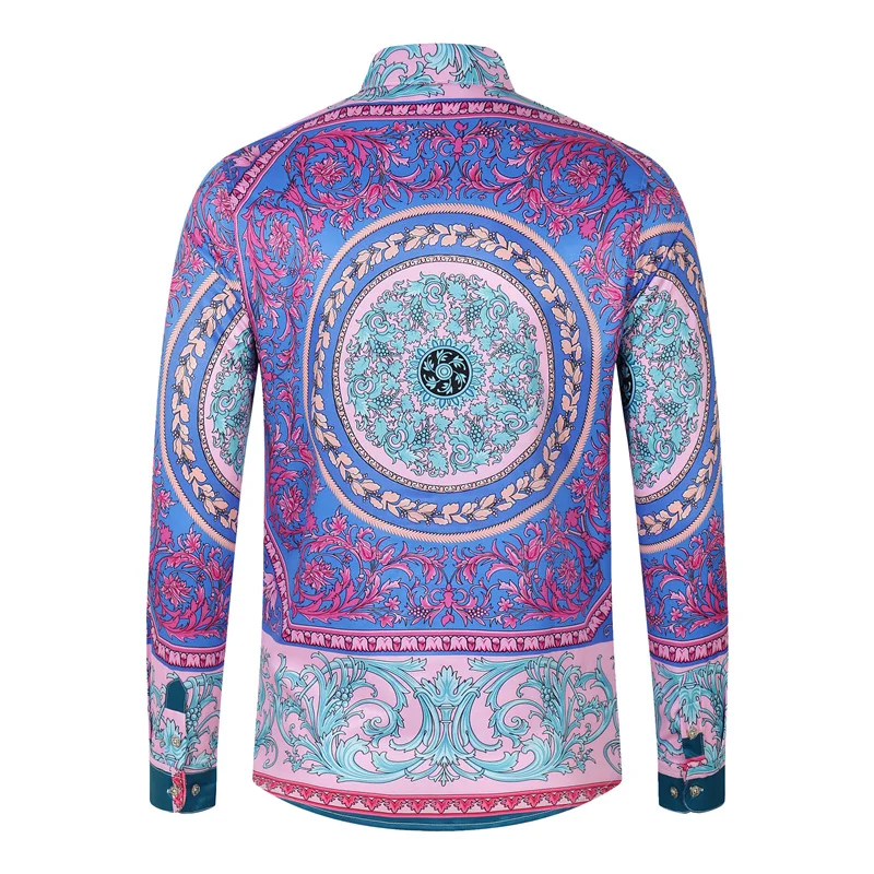 2021 Summer New Casual Printed Turn-Down Collar Mens Clothing Printed  Shirts Men Casual Holiday Hawaiian Shirts