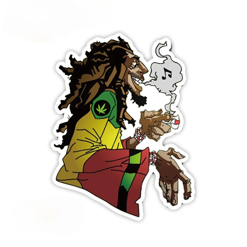 

Fashion Reggae Music Bob Marley Decals Laptop Pegatinas Matt for Guitar Skateboard JDM JEEP Van Bike Offroad RV A4 Q3 PVC