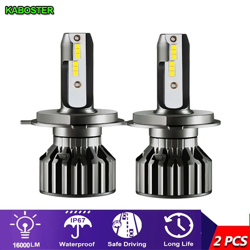 Лампы для фар KABOSTER H1 H3 CSP светодиодные автомобисветодиодный фары H7 H4 880 881 H11 HB3 9005 HB4
