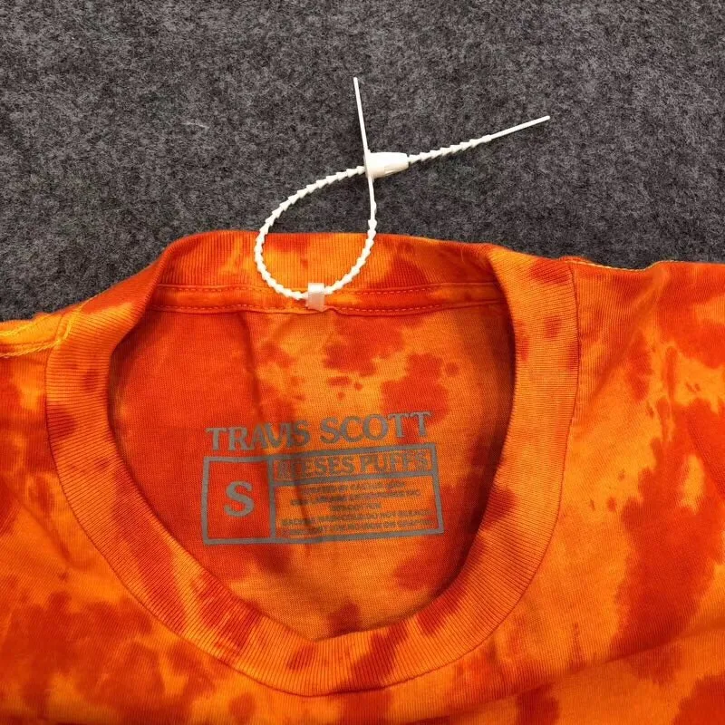 

Travis Scott X R eeses P uffs Orange Tie Die Astroworld Tee Men Women Summer Style 2019 TRAVIS SCOTT t-shirts