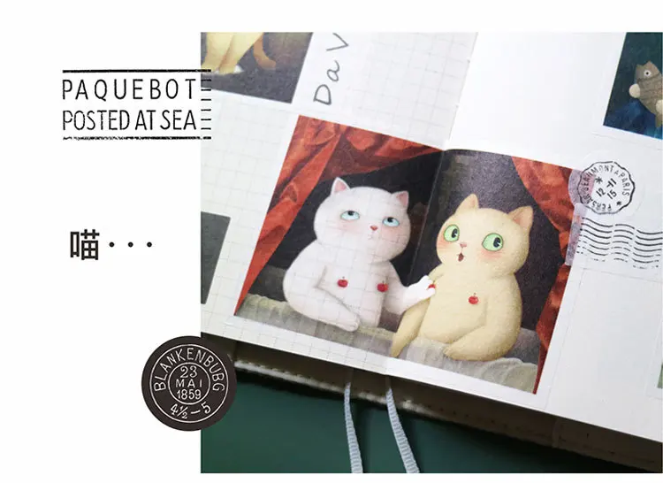 8 листов/1 лот Kawaii канцелярские наклейки дневник Звездный Кот художественные декоративные мобильные наклейки Скрапбукинг Сделай Сам наклейки для рукоделия