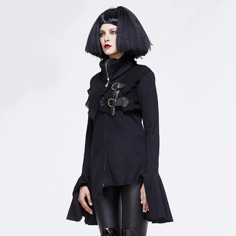 Хит продаж модная женская куртка с высоким воротником Devil зимнее пальто длинным