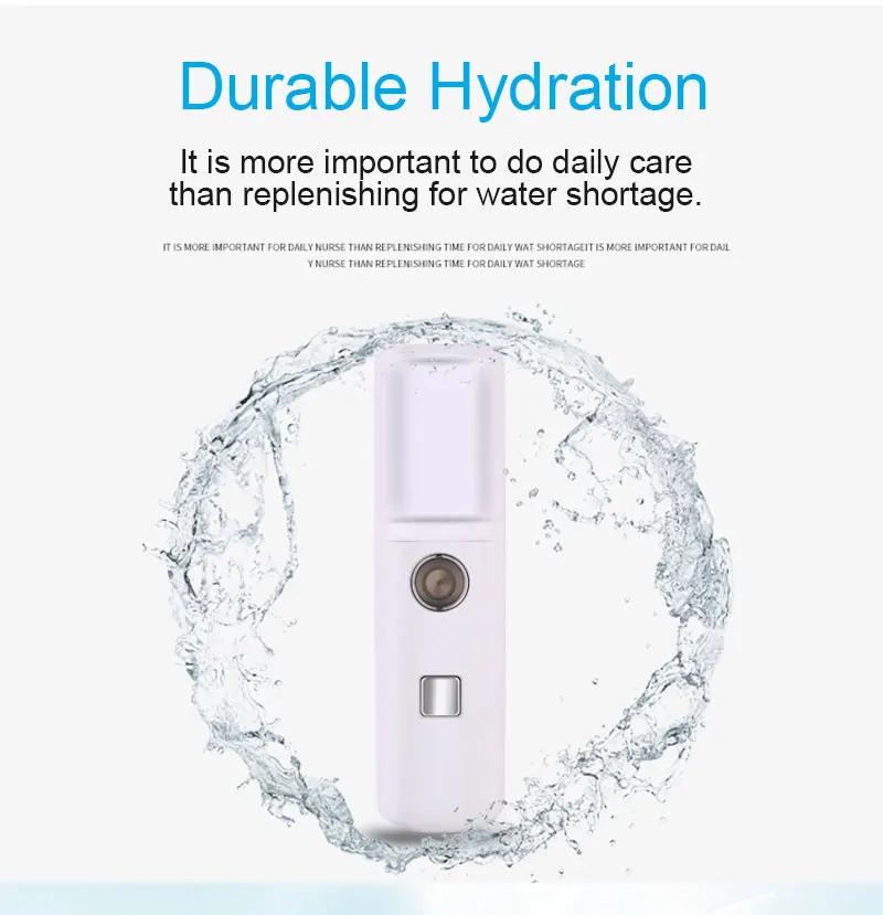 Portable Nano Mist Sprayer Facial Body Nebulizer Steamer Moisturizing and Skin Care Mini 30ml Face Spray Beauty Instruments