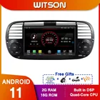 DE В наличии! WITSON K700 Android 11 четырехъядерный автомобильный Dvd медиаплеер для FIAT 500 радио мультимедиа Buit in DPS Автомобильный GPS навигатор