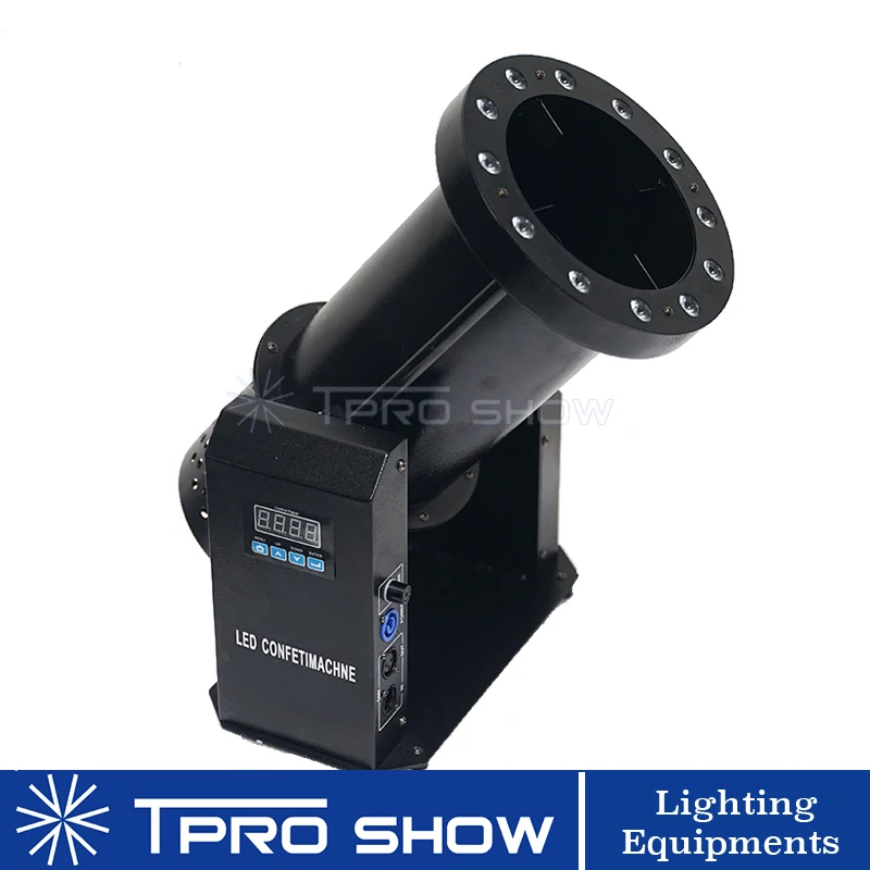 Мощный 1200 Вт конфетти Cannon светодиодные светильники dmx красочные конфетти машина пусковое устройство сценические эффекты для свадебной вечеринки DJ светильник Show