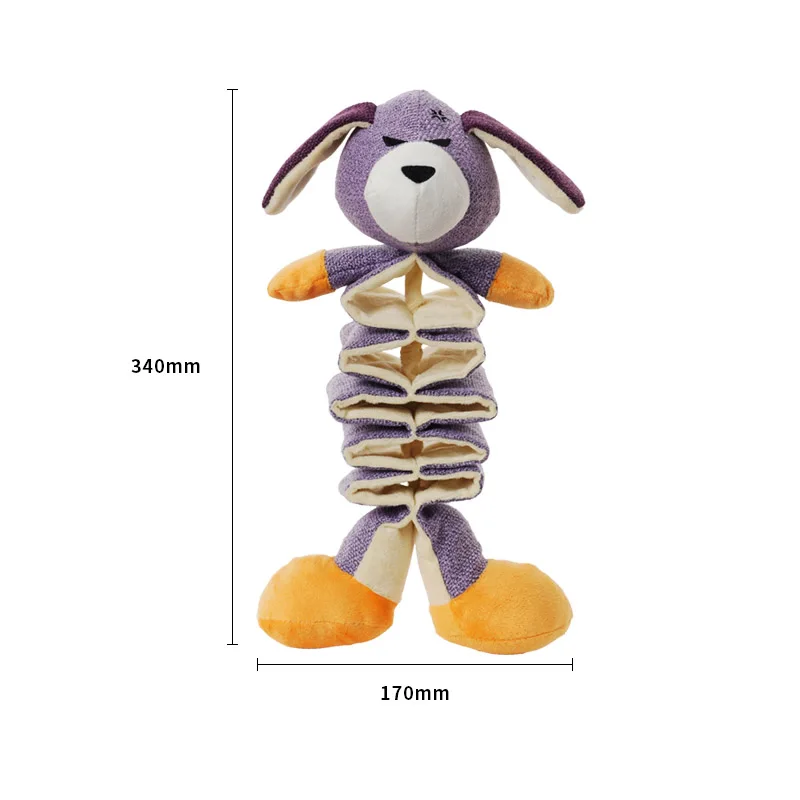 Purple dog toy MySudui плюшевая собака скрипучий игрушки интерактивные игры плюшевый щенок собака игрушки с Пищалками молярная жевательные игрушки Высокое качество Kawaii Zabawki Dla для упаковки пищевых продуктов - Цвет: Purple dog toy