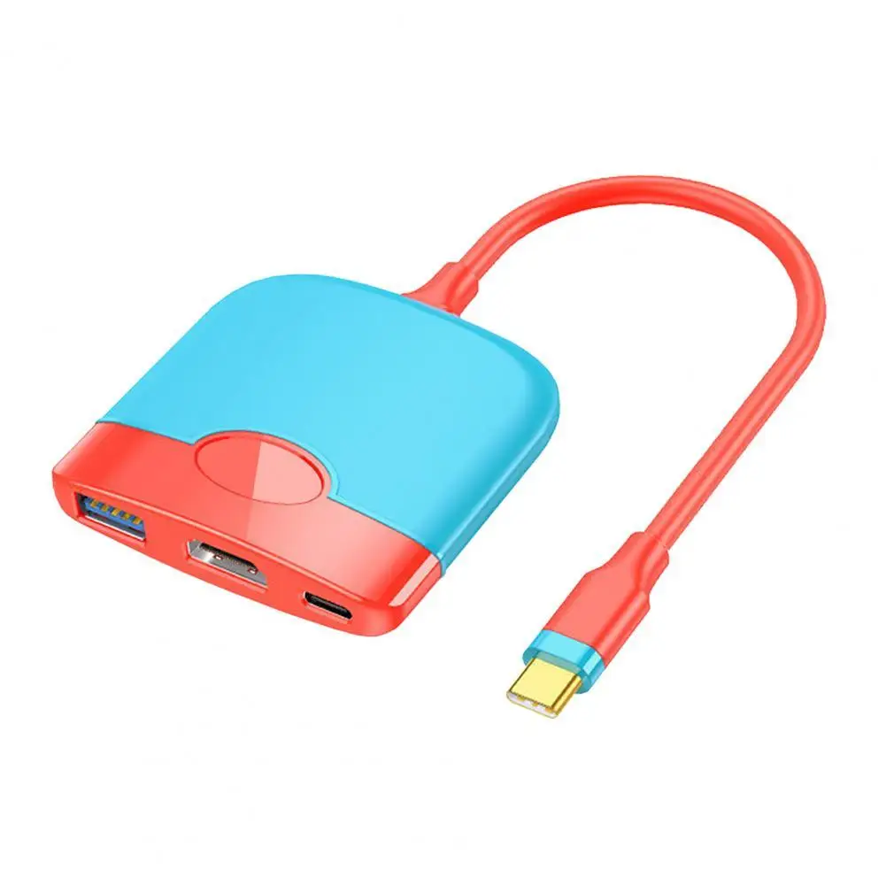 

Док-станция DJ1021 3-в-1 с разрешением 4K, портативный HDMI-совместимый PD USB3.0, разветвитель, концентратор, адаптер для Nintendo Switch