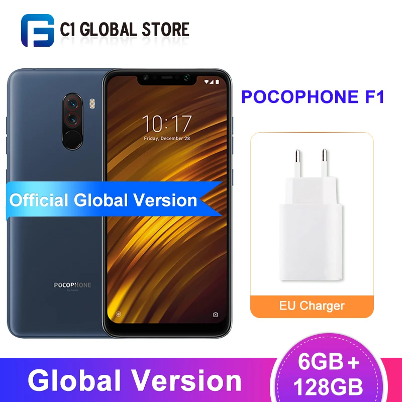 Мобильный телефон Xiaomi POCOPHONE F1 6 ГБ 128 Восьмиядерный процессор Snapdragon 845 LiquidCool 18