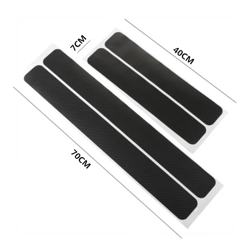 

4Pcs Car Door Sill Protector Door Sill Scuff Plate Stickers for Lada Priora Sedan sport Kalina Granta Vesta X-Ray XRay
