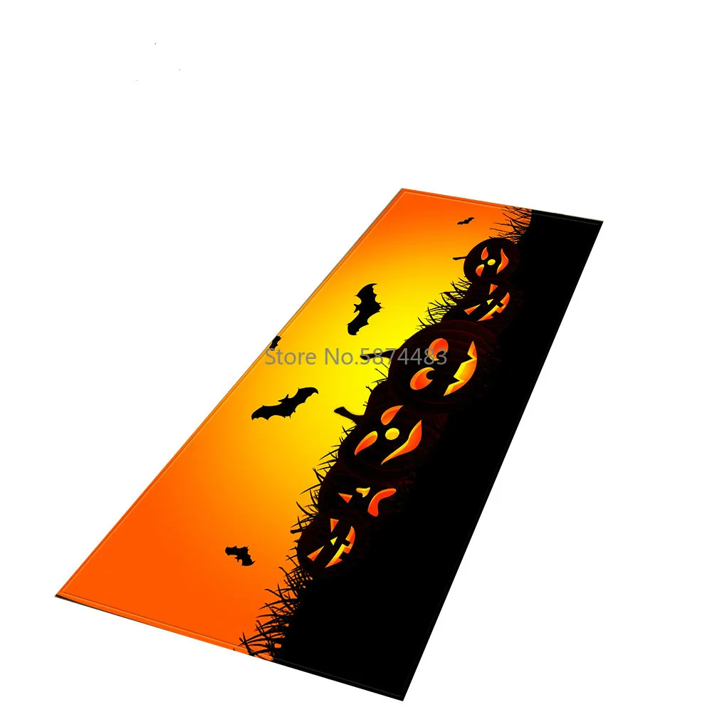 

Halloween Carpet Long Rectangle Kitchen Rug Anti-slip Living Room Carpet Hallway Floor Rug Washable Carpet for Bedroom