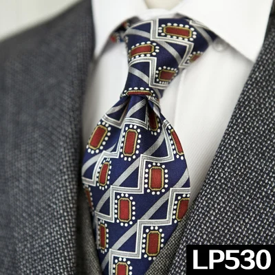 LP530 Классические разноцветные мужские галстуки с геометрическим рисунком Пейсли, шелк,, уникальные, ручная работа - Цвет: LP530