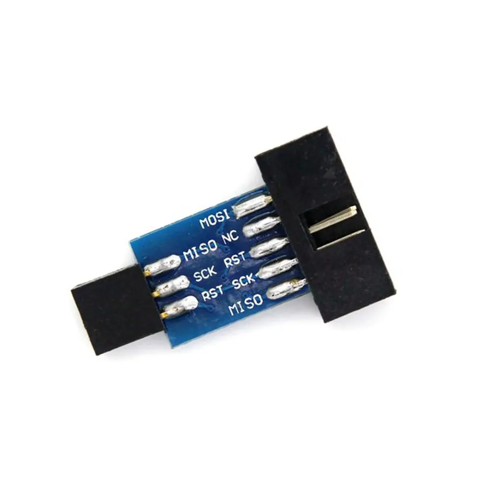 10 Pin конвертировать в стандартный 6 адаптер плата F ATMEL AVRISP USBASP STK500 | Электроника