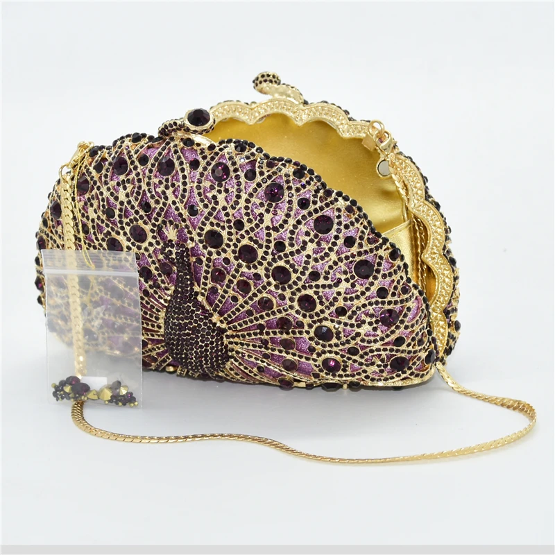 Сумка женская вечерняя с цепочкой и кристаллами разноцветная сумочка-клатч со