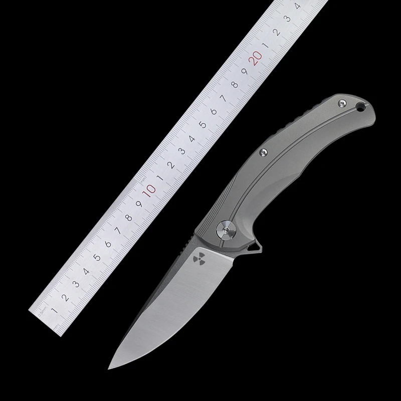 D2 складной нож из титанового сплава для самозащиты фруктов выживания на открытом