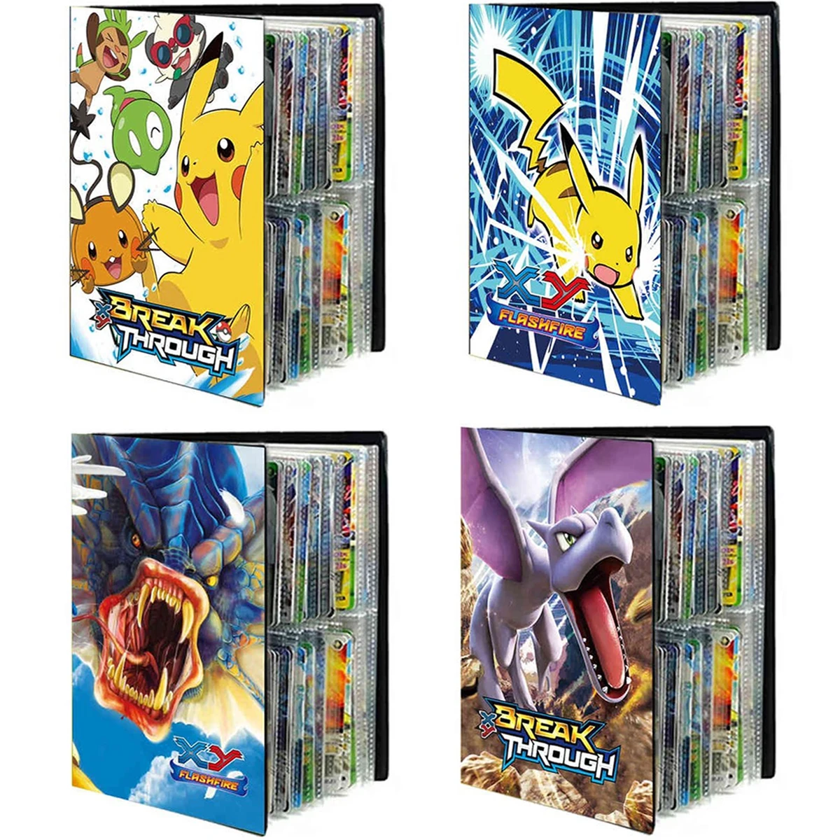 

432Pcs Album Pokemon Cards Book Binder Detective Pikachu Map Folder Loaded Game Card GX Holder Collection Kid Toys Cool Gift