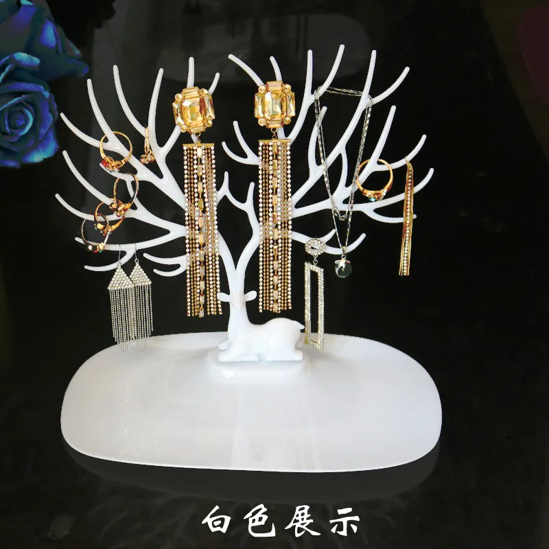 

1PCS little Deer Jewelry Stand Display Jewelry Tray Tree Earring Holder Necklace Ring Pendant Bracelet Display Storage Racks