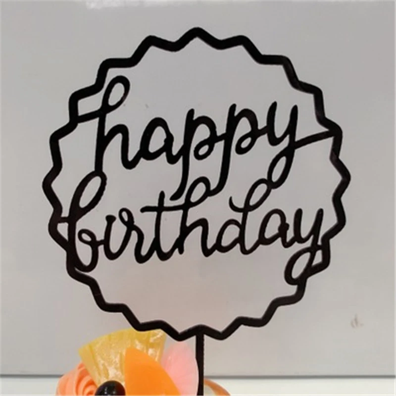 Ins/Новый С Днем Рождения акриловый торт фигурки жениха и невесты из розового