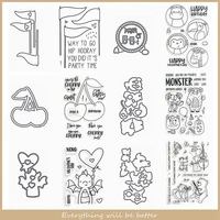 animals cherry flag bear dragon goat metal cutting dies match clear silicone stamps cards love musical instrument shape letter
