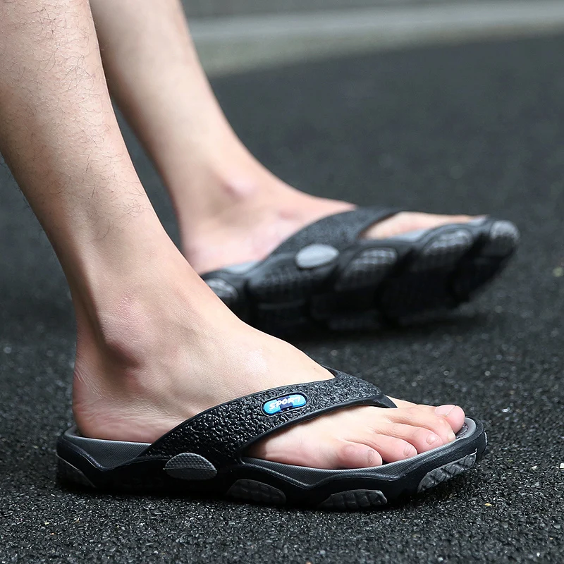 SIMUGOYA/Новинка 2019 года летние шлепанцы с открытым носком Мужская модная пляжная