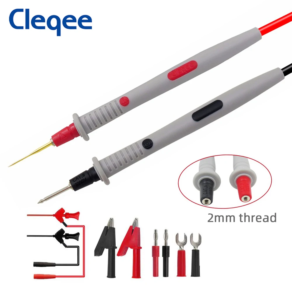 Cleqee P1503 серии мультиметр Тесты набор измерительных со сменными иглы 4 мм