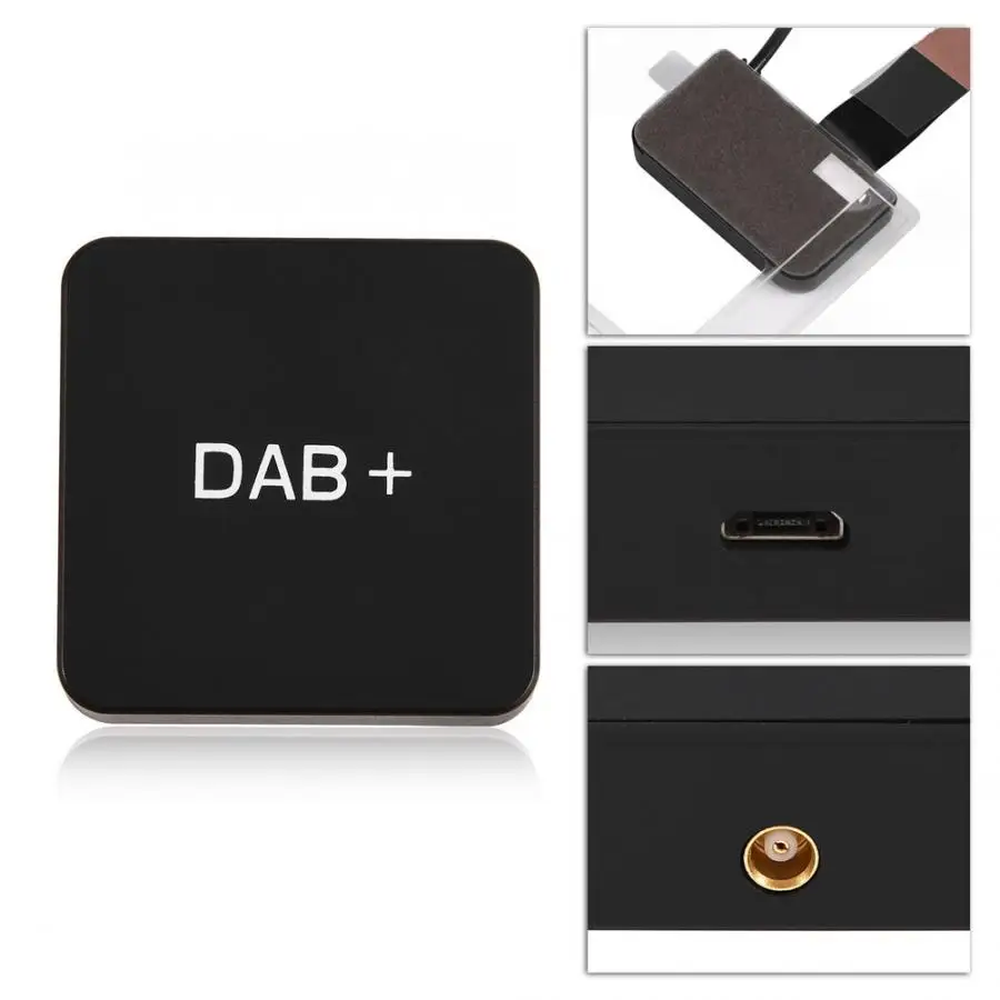 Цифровой радиоприемник DAB + Box адаптер с антенной для автомобильного радио Android FM