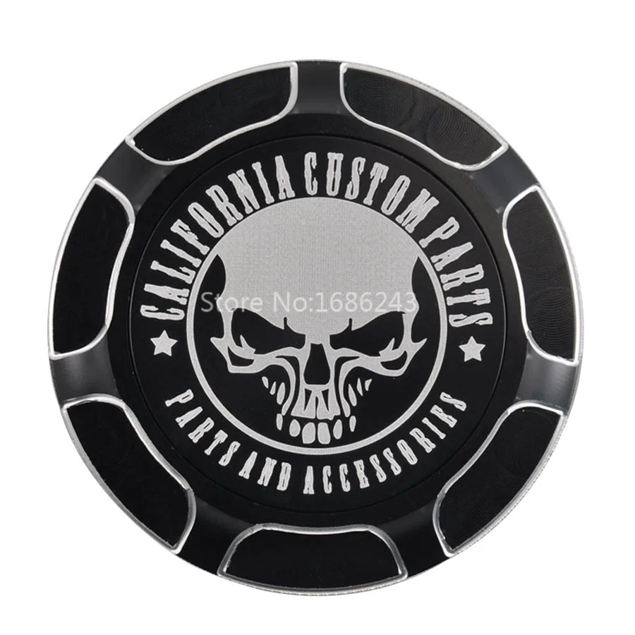 Крышка для мотоциклетного алюминиевого топливного бака с черепом Калифорнии