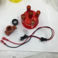 sherryberg electrical electronic ignition kit jfu4 distributor red color cap rotor for ford pinto for bosch distributor empi