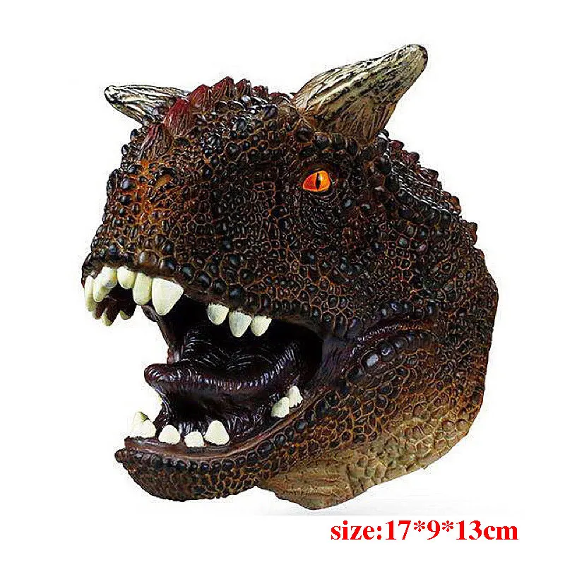 Мягкая искусственная голова животного ручная кукла фигурки игрушки перчатки