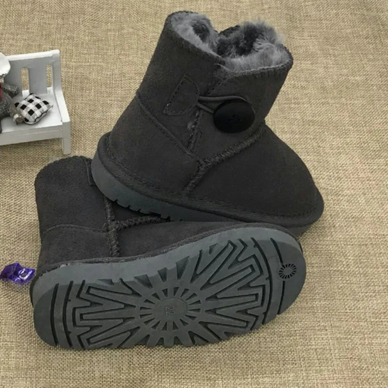 Австралийская брендовая плюшевая детская обувь для мальчиков зимние модные