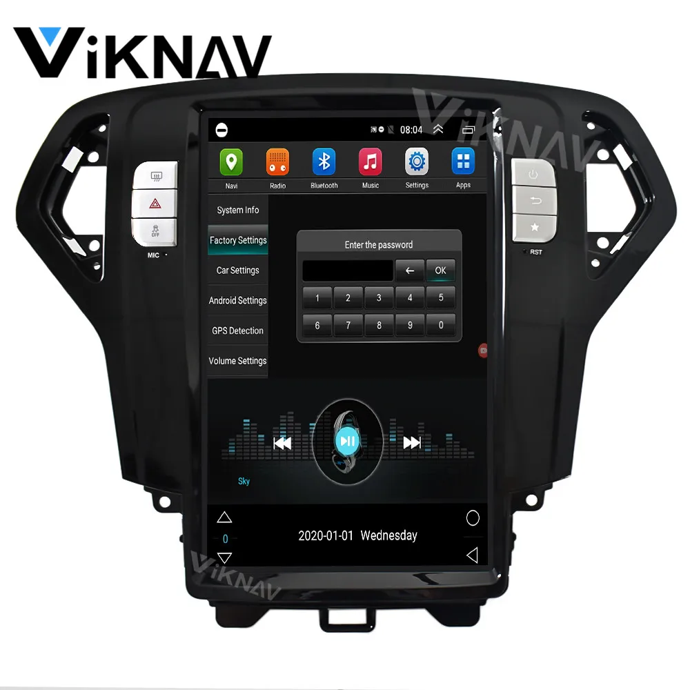 Автомагнитола 2din на android для FORD mondeo fusion mk4 2007 2010 автомобильное радио