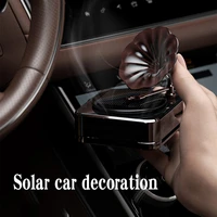 antique phonograph style car air freshener solar car perfume fragrance auto rotation air aromatherapy flavoring car accessories