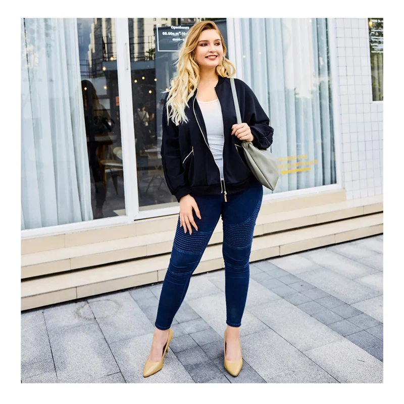 Новинка на осень зиму размера плюс куртка для женщин большой повседневное