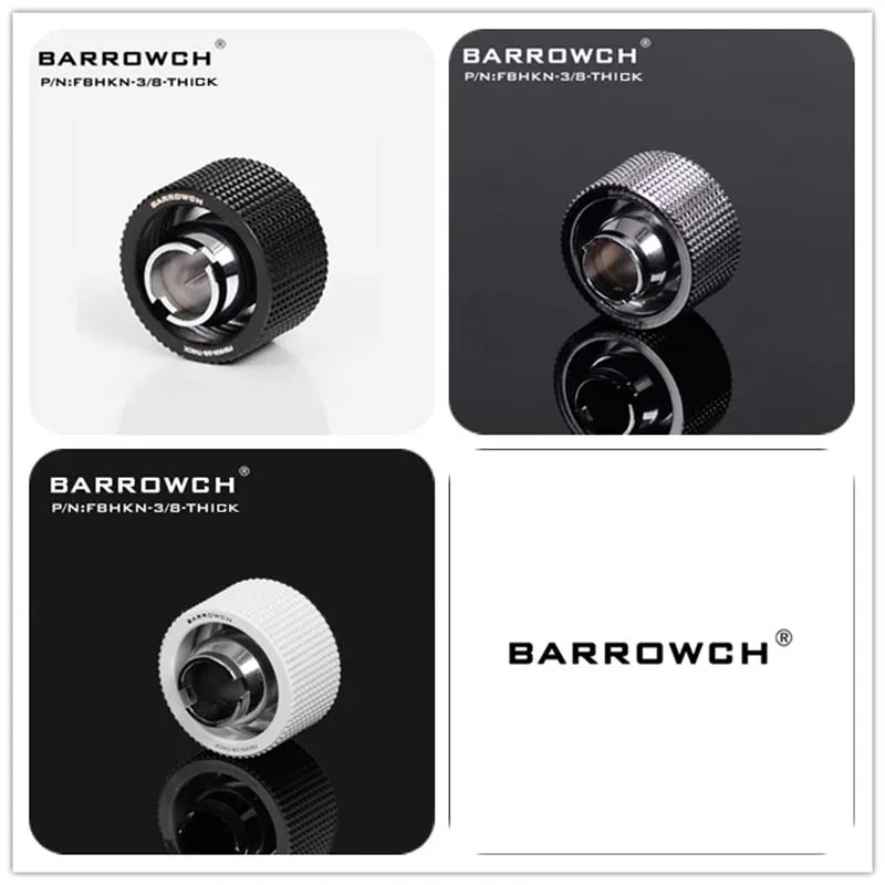 Фитинг для водяного охлаждения ПК Barrowch, соединитель для мягкой трубки, скользящая трубка для ID9,5 мм, наружный диаметр 12,7 мм16 мм FBHKN-38-THIN FBHKN-38-THICK (art.: 3920cb2c1bbb3) - 3920cb2c1bbb3
