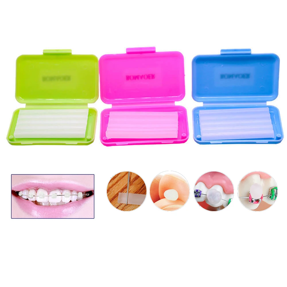 10 упаковок по ортодонтический стоматологический воск розово Ягодным ароматом