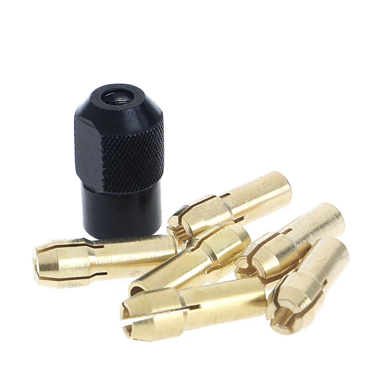 7 шт./лот dremel латунная Цанга 1 0/1 6/2 0/2 4/3 0/3 2 + check M8 * 0 75 подходит для вращающихся