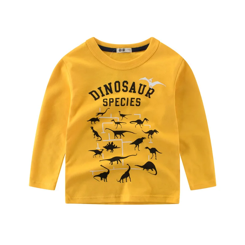 

Kids T Shirt Spring Boys Tshirts Dinosaur Cartoon Pattern Long Sleeve Baby Boys Winter Clothes Camisetas
