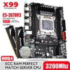 Комплект материнской платы Atermiter X99 D4 DDR4 с процессором Xeon E5 2678 V3 LGA2011-3 2 шт. X 8 ГБ = 16 Гб 3200 МГц DDR4 память REG ECC RAM
