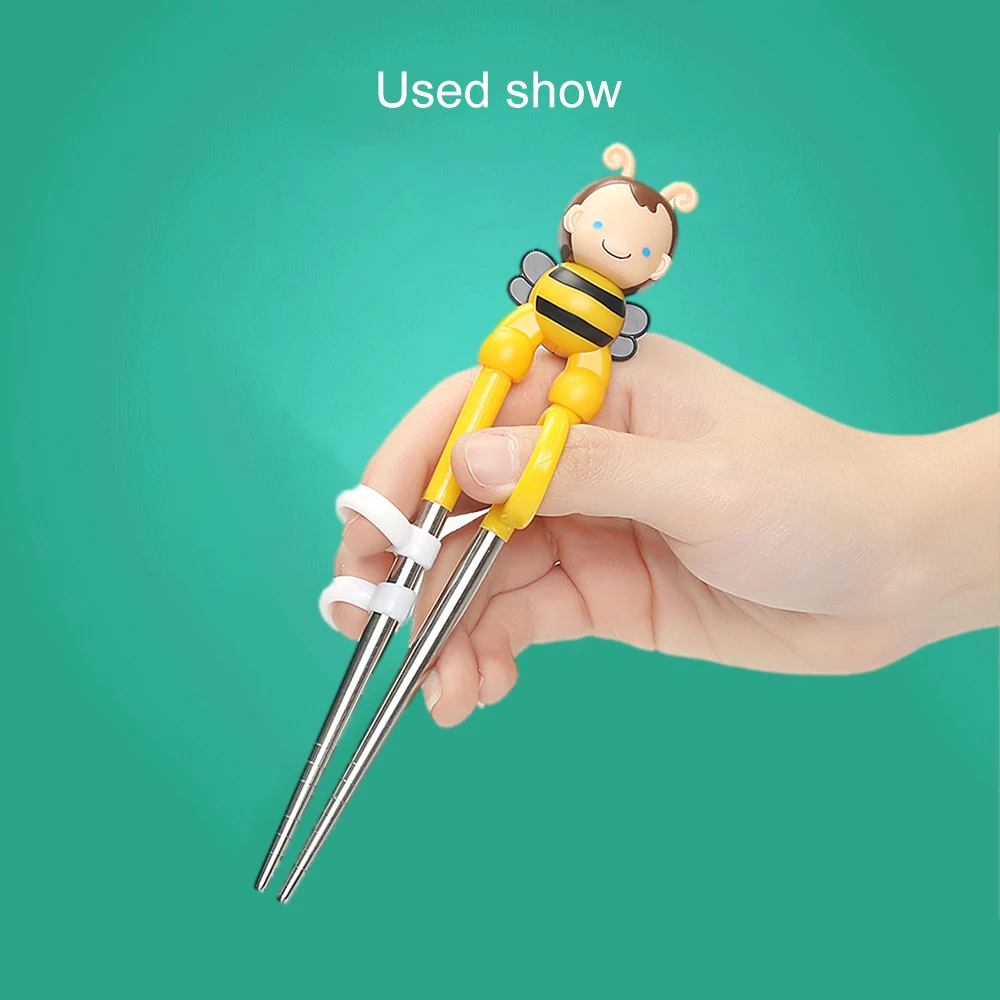 Детские палочки для еды милые маленькие пчелы Обучающие многоразовые