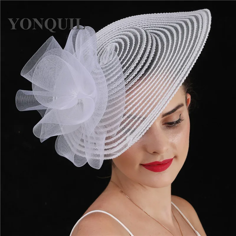 

Вуалетка женская с белыми цветами, свадебный головной убор, зажим для волос, для церкви, аксессуар на голову