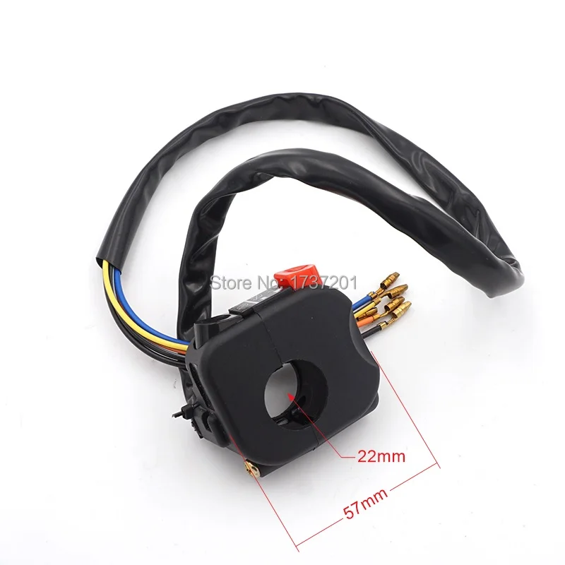 Руль для электровелосипеда мотоцикла квадроцикла 22 мм 7/8 дюйма|atv switch assembly|motorcycle