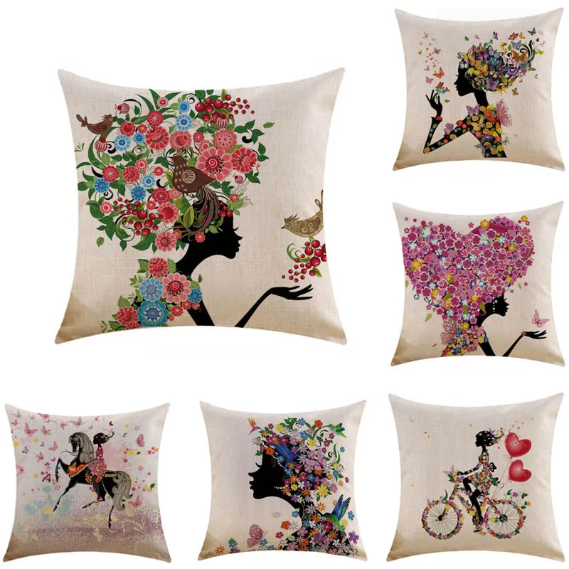 Наволочка с цифровой печатью наволочка для подушки мультяшная африканская