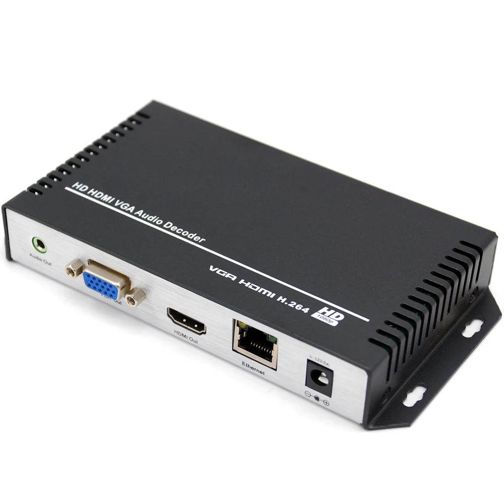 H.264 HDMI VGA HD видео аудио декодер IP потоковый для HTTP RTSP RTMP UDP HLS камеры к