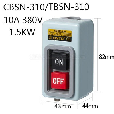 

1 шт. BS216B 230B 211B AC 380 В в 3-фазный пусковой переключатель ВКЛ./ВЫКЛ. Управление двигателем старт стоп