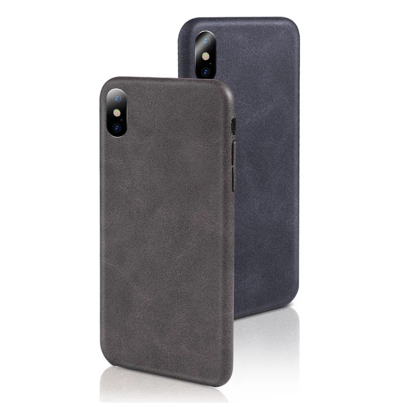 Lovebay кожаный чехол для телефона iPhone 6 6S 7 8 Plus Ретро Бизнес Жесткий ПК три границы s X