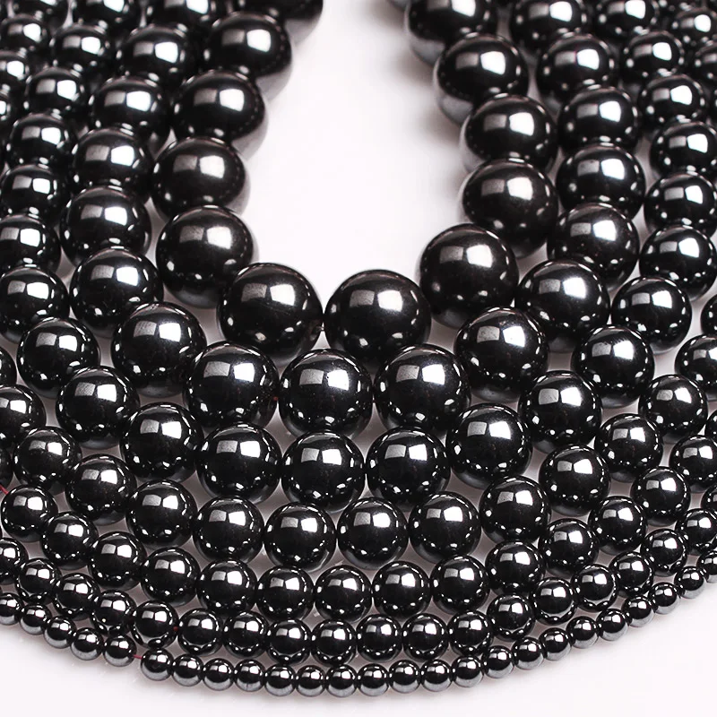 

4mm 6mm 8mm 10mm Hematite Loose Spacer Beads for Fashion Jewelry Making